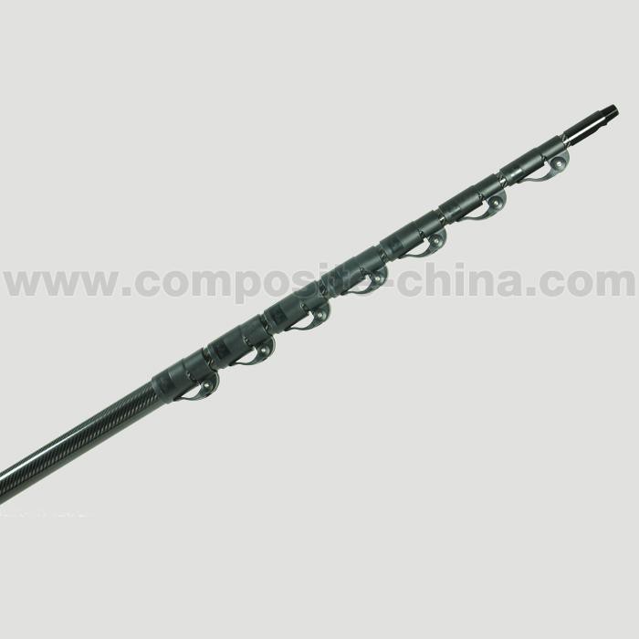 Polion Glanhau Telesgopig Ffibr Carbon