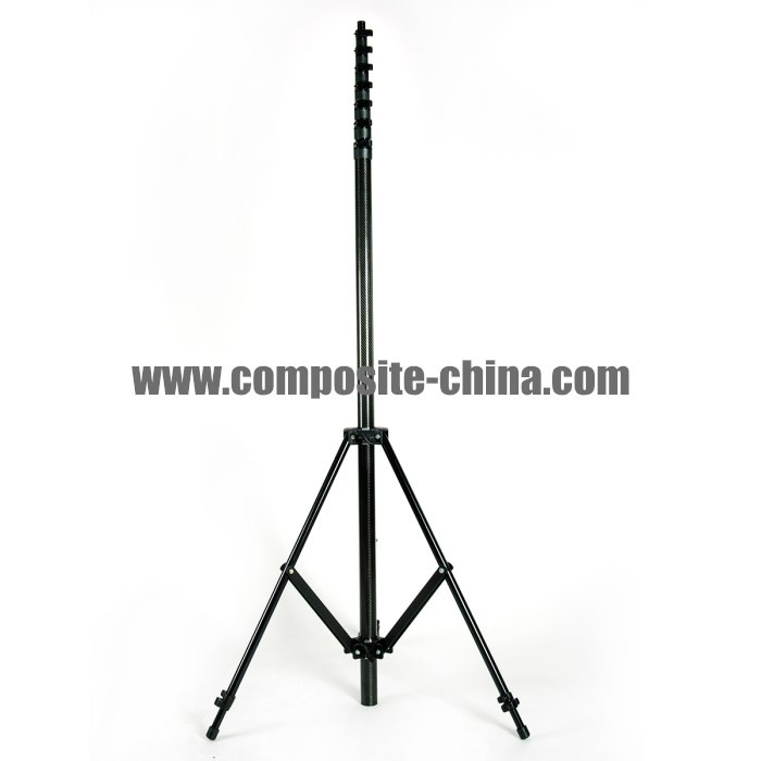 Polyn Arolygu Telesgopig Ffibr Carbon Gwydn